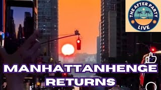 Thousands Gather in Manhattan to See the Sun Set Between Highrises 53024 [upl. by Christensen]