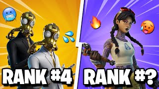 Top 10 Most TRYHARD Skins In Fortnite Chapter 2 Season 3 Sweaty Skins [upl. by Linnell149]