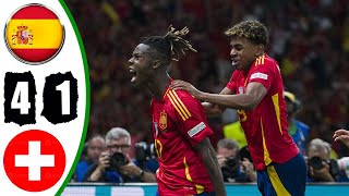 Spain vs Switzerland 41  All Goals amp Highlights 2024 HD [upl. by Holly-Anne]