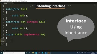 extending interfaces in java  Learn Coding [upl. by Gytle]