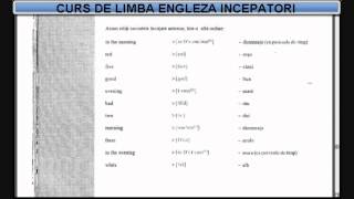 Curs de limba Engleza incepatori temavocabular  Lectia 2 [upl. by Anicart]