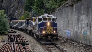 Rocky Mountaineer at Yale Tunnels [upl. by Adnopoz]