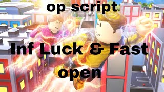 Super Power Fighting Simulator op script Inf Luck amp Fast open Chest [upl. by Edals527]