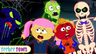 Haunted Tunnel Halloween Song  Spooky Scary Skeletons Songs By Teehee Town [upl. by Jenkel79]