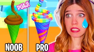 PREPARO los HELADOS MÁS RAROS del MUNDO 🍦 Jugando a Dessert DIY  Laia Oli Juegos [upl. by Pinkerton]