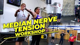 Median Nerve Glides CrossFit Shoulder Workshop [upl. by Anerul48]