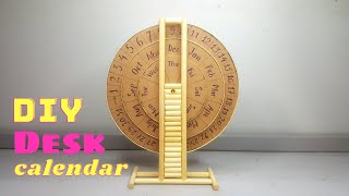 How to make Desk Calendar at home from Cardboard and Bamboo Chopsticks [upl. by Lac506]