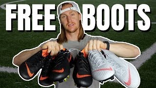 HOW TO GET FREE SOCCER CLEATS [upl. by Ayatahs686]