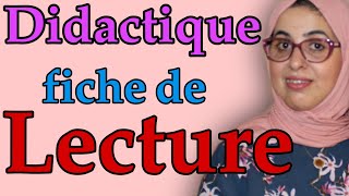 Didactique fiche de lecture enseignement primaire [upl. by Ayikin741]