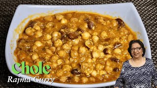 Chole Rajma Curry  Rajma Chole Curry  A North Indian cuisine Recipe by Manjula [upl. by Lester11]