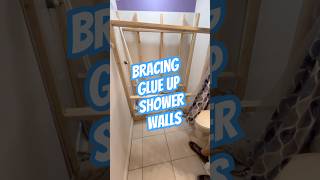 Bracing A Glue Up Shower Wall Kit  Shower Installation  Ultra Plumbing showerinstallation [upl. by Angle]