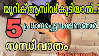 High uric acid symptoms malayalam  Gout  Joint pain highuricacid jointpain gout [upl. by Lenad869]