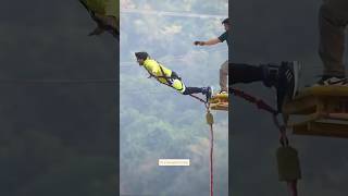 Jumpin heights trendingshorts bungeejumping shortsfeed youtubeshorts viralshorts adventure [upl. by Akinorev]