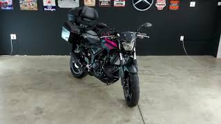 🏍️Moto Yamaha MT03🖤 envelopada de preto fosco e fumê light no farol 19 981418915 André Calderaro [upl. by Kyriako773]