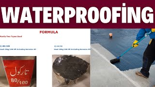 Roof waterproofing  bitumen waterproofing  Bitumen waterproofing of buildings and structures [upl. by Skees]