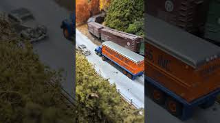 Slow Freight On The Ligonier Valley RR hoscale modeltrains [upl. by Ydroj124]