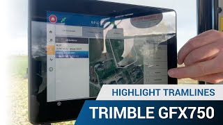 Highlight Tramlines  Trimble GFX 750 Display [upl. by Nabetse]