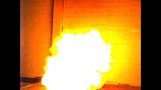 Methane Oxygen Explosion  5000 fps High Speed  10fps playback rate [upl. by Leidag]