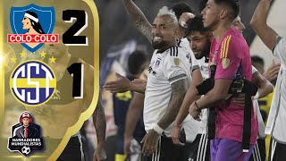 COPA LIBERTADORES 🥅 Colo Colo 2 1 Trinidense  NARRADORES MUNDIALISTAS ⚽ [upl. by Ajdan]