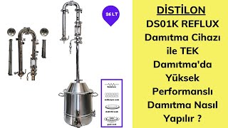 Damıtma CihazıİmbikDistilon DS01K REFLUX Damıtma Cihazı ile TEK DAMITMAda Yüksek Dereceli Alkol [upl. by Nnayllas892]