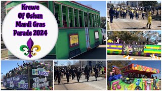 quotKrewe of Oshunquot Mardi Gras Parade 2024  Full Parade  Baton Rouge Louisiana [upl. by Doughman178]