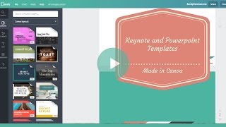 how to create a keynote or powerpoint template design in Canva SOOOO EASY [upl. by Quartet]