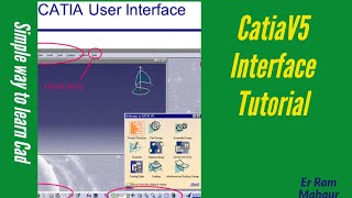 Catia V5 sketcher interface Tutorial [upl. by Raven]