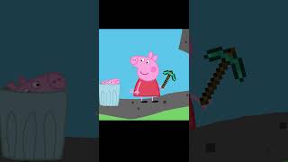 Peppa Plays Minecraft peppapig funny animation minecraft [upl. by Lissa]