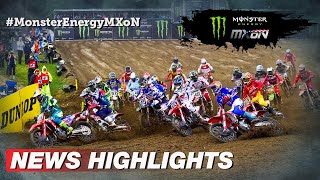 News Highlights  Monster Energy FIM Motocross of Nations 2022 MXGP Motocross [upl. by Ahsilla]