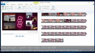 How to Split and Trim Video in Windows Movie Maker for beginners [upl. by Sema]