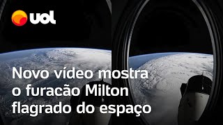 Furacão Milton Novo vídeo mostra o fenômeno flagrado por astronauta da Estação Espacial assista [upl. by Teik]