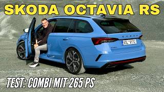 SKODA OCTAVIA RS 2025 🩵 Neue Farbe 🩵 zum Facelift  Benziner mit 265 PS im Test  Preis [upl. by Aymer]