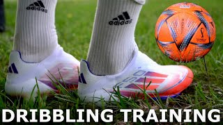 Dribbling amp Weak Foot Finishing in Adidas F50 Adizero 24 [upl. by Durrell165]