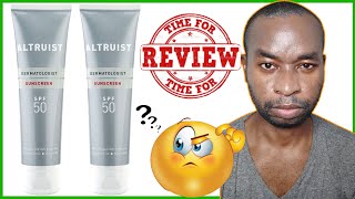 Altruist Dermatologist Sunscreen SPF50 Review [upl. by Etnauq]