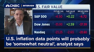 US inflation data points will probably be somewhat neutral analyst says [upl. by Doerrer118]