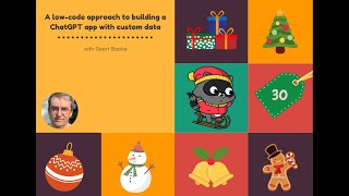 Day 30 A lowcode approach to building a ChatGPT app with custom data with Geert Baeke [upl. by Aldon]