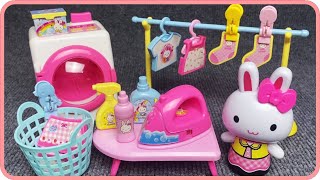 Pink Rabbit Mini Laundry Set Satisfying with Unboxing Compilation Toys ASMR [upl. by Airod]