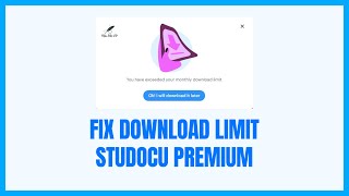 Hướng dẫn tải file trên Studocu Premium khi bị lỗi quá giới hạn download [upl. by Naomi86]