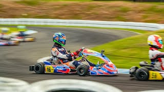 2023 X30 Australian Karting Championship Rd 5  Heat 1 12th3rd Onboard [upl. by Akienat826]