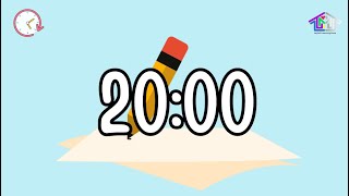 20Minute Countdown Timer with Alarm Pencil 🤍🎼⏰✏️ [upl. by Pero]