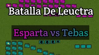 Batalla De Leuctra Animada 371 AC  Esparta vs Tebas [upl. by Raskin]