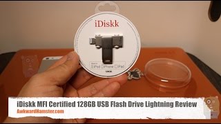 iDiskk MFI Certified 128GB USB Flash Drive Lightning Review [upl. by Prior401]