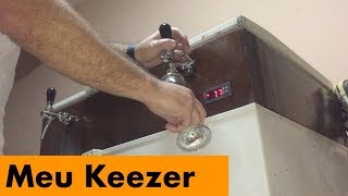 Projeto Keezer  Kegerator de freezer portugues Como fazer uma chopeira com torneira para chopp [upl. by Lorusso]