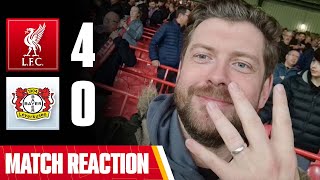 THE BEST 2ND HALF TEAM IN THE WORLD LIVERPOOL 40 LEVERKUSEN  MAYCH REACTION [upl. by Edelstein]