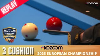 3 Cushion  European Championship 2023  Dani SANCHEZ vs Ruben LEGAZPI [upl. by Grishilde]