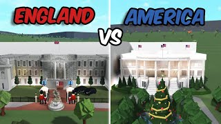 UK VS USA BUILD BATTLE IN BLOXBURG [upl. by Lebasi]