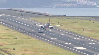 THE WILDEST LANDING EVER at Madeira Airport [upl. by Acinorav]