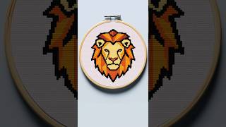 Lion cross stitch pattern shorts crosstitch crossstitchpattern [upl. by Nwahc633]