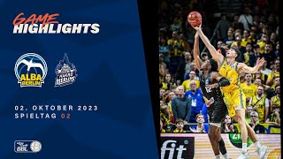 ALBA BERLIN vs HAKRO Merlins Crailsheim  Game Highlights  Spieltag 02 Saison 2324 [upl. by Ardnued46]