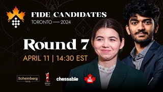 Round 7 FIDE Candidates amp Womens Candidates [upl. by Adeline830]